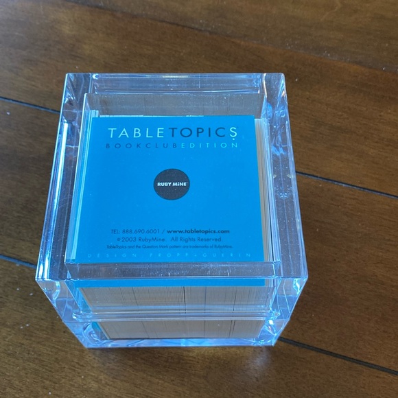 Table Topics Conversation Starters Questions-Book Club Edition - Picture 1 of 4